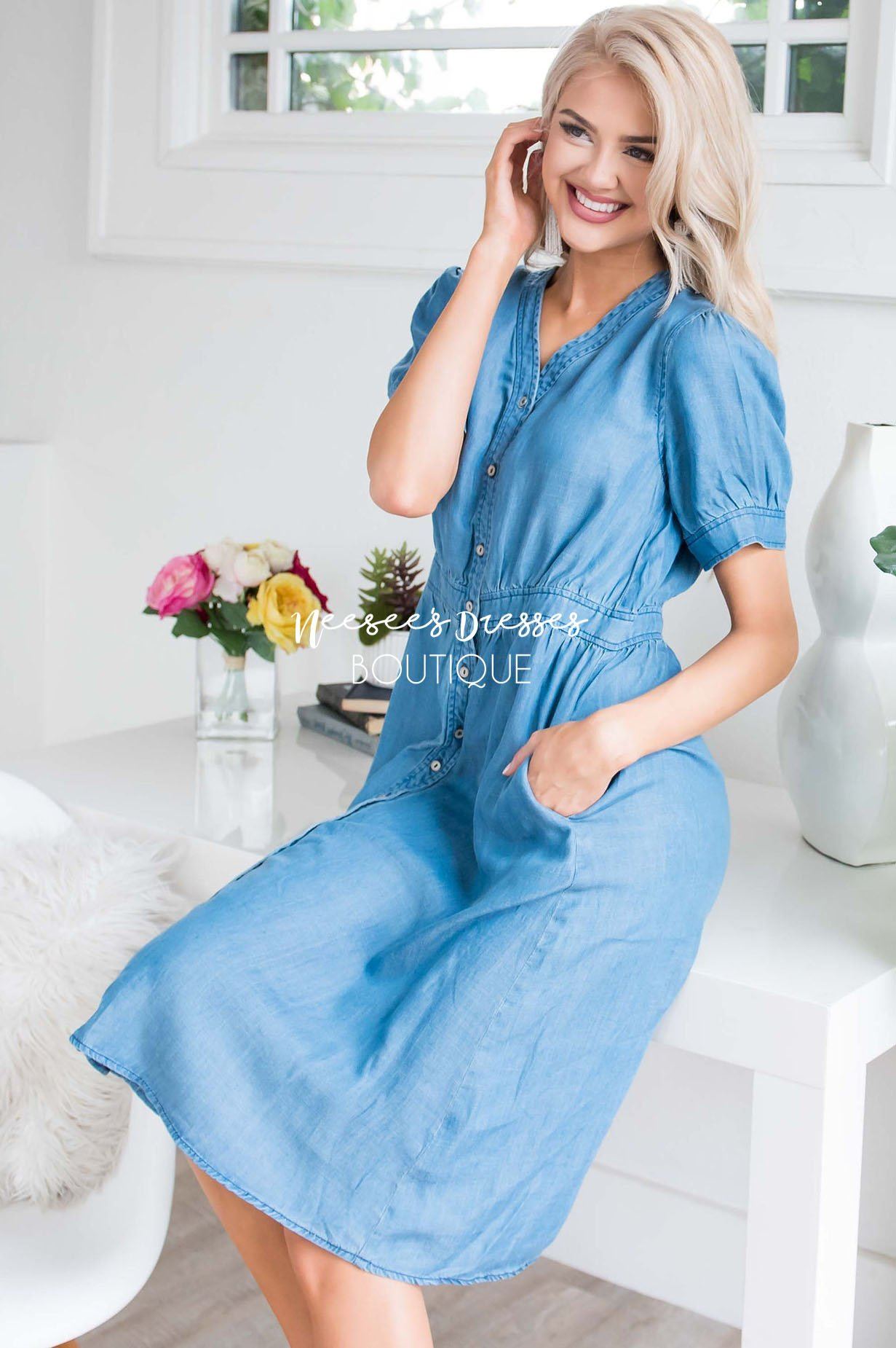 The Savannah Denim Dress