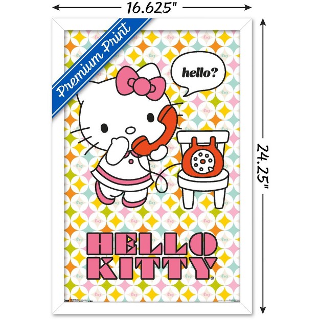 Trends International Hello Kitty Hello Framed Wall Poster Prints