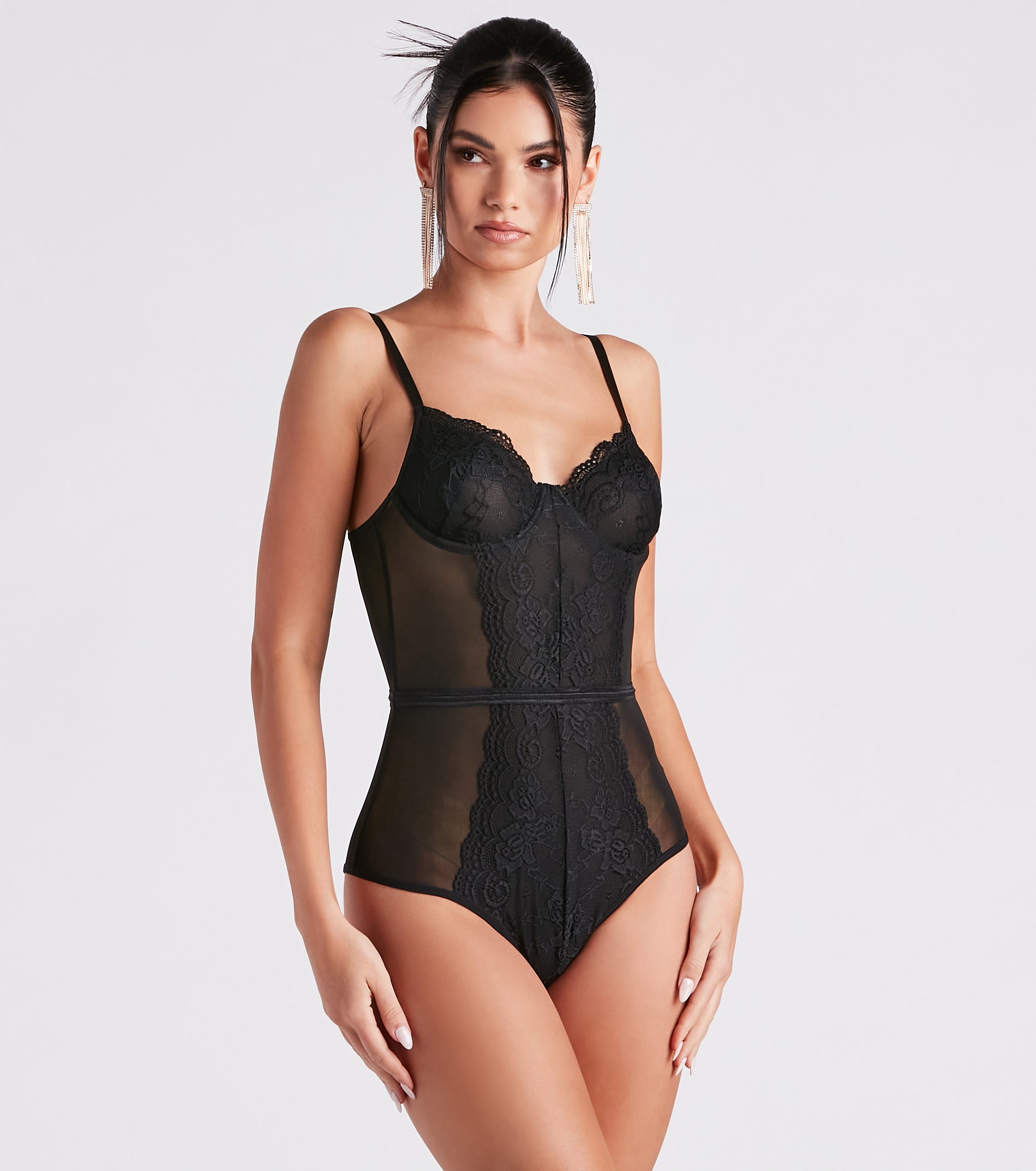 All You Can Lace Mesh Bodysuit