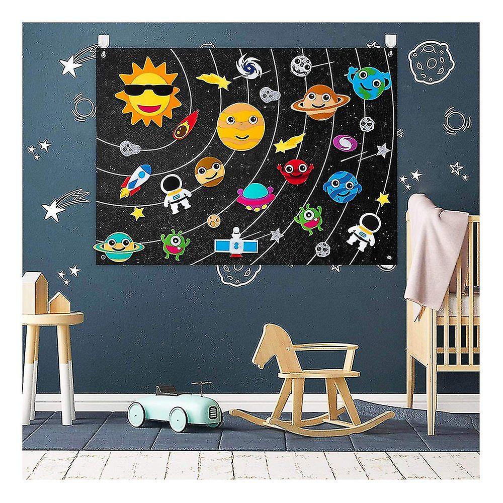 Kit For Kids Storytelling Set Reusable Space Laboratory Toys Planets Alien Galaxy Hanging Educational Toys Birthday Gift