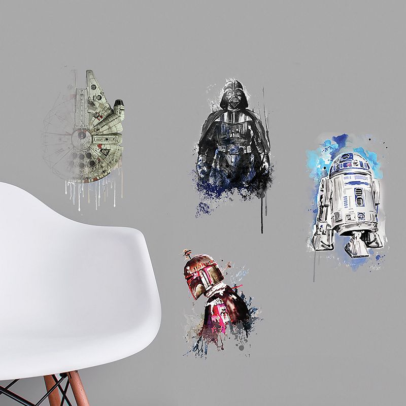 Star Wars Iconic Watercolor Wall Decals by RoomMates