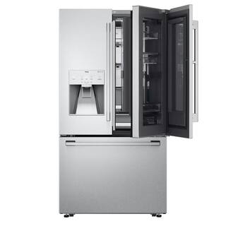 LG STUDIO 24 cu. ft. French Door Refrigerator with Instaview Door-in-Door Craft Ice Maker in PrintProof Stainless Counter Depth SRFVC2416S