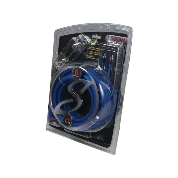 Stinger Select Series 0 gauge 1 500 watt Amp Wiring Kit With Ultra flexible Copper clad Aluminum Cables