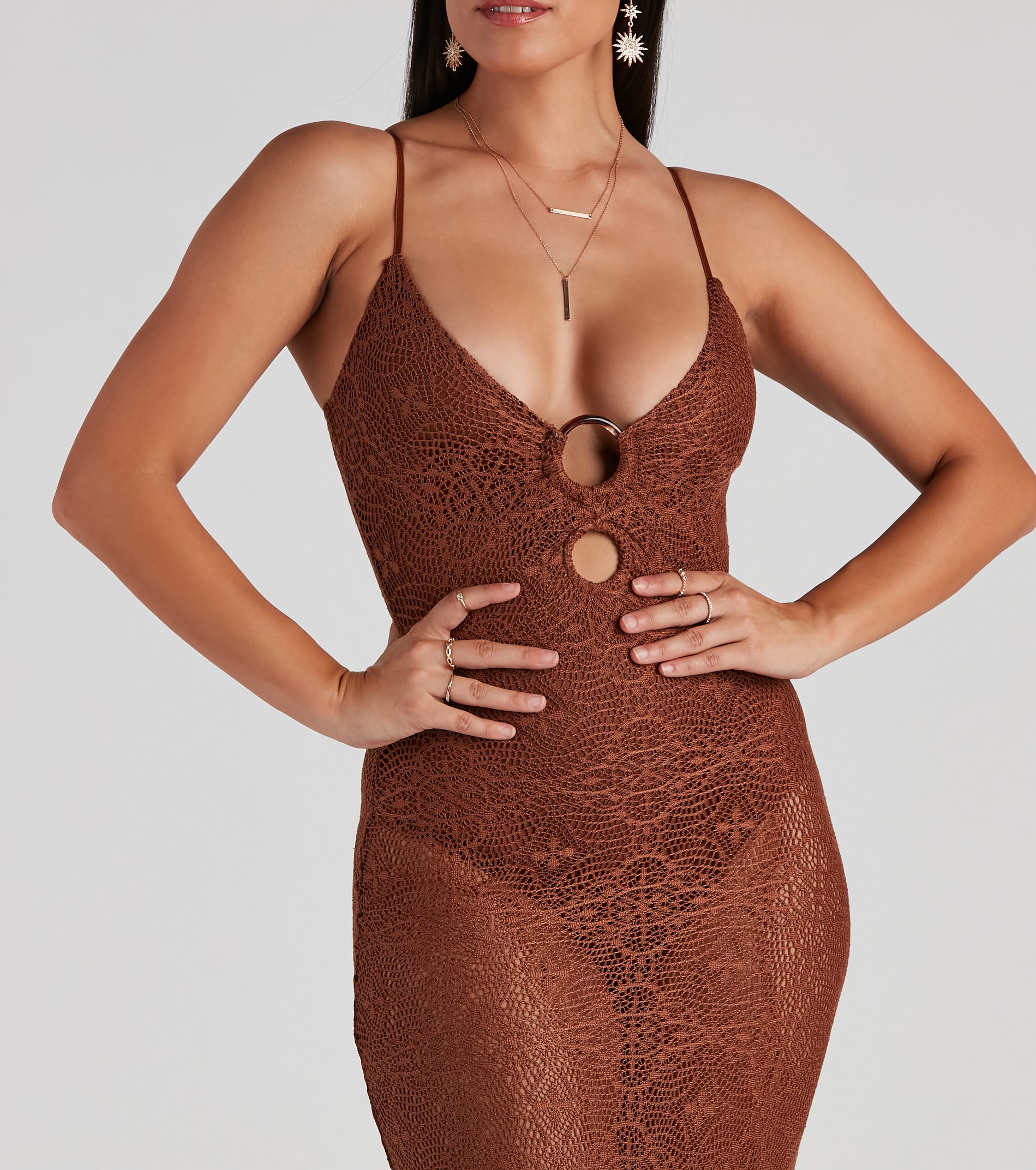 Sandy Toes Crochet Bodysuit Dress