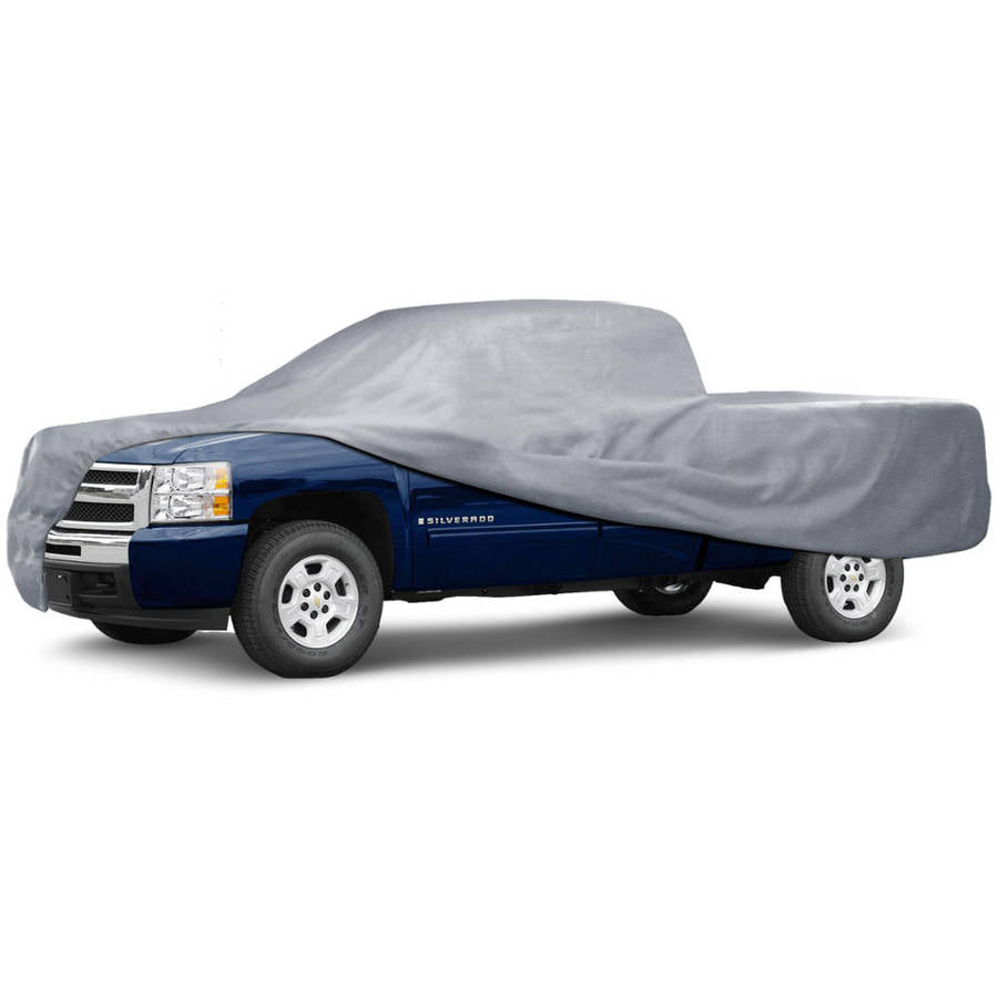 MotorTrend Pick Up Truck Car Cover， 3 Layers， Outdoor Tough， Waterproof， Small