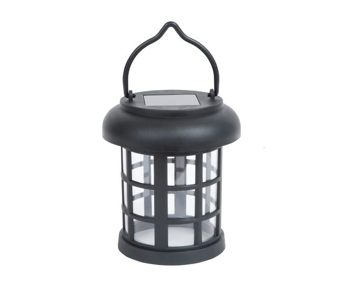 Solar LED Round Cylinder Umbrella Clip Light - 24538