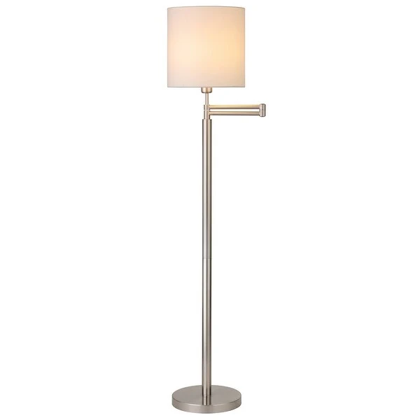 Moby Swing Arm Floor Lamp with Drum Shade