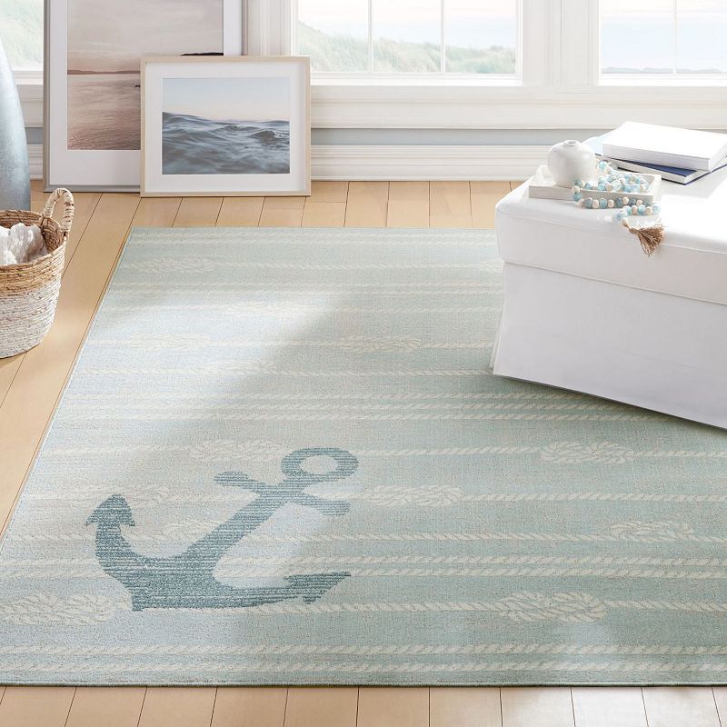 Home Dynamix Marine Anchor Coastal Anchor Indoor Outdoor Area Rug