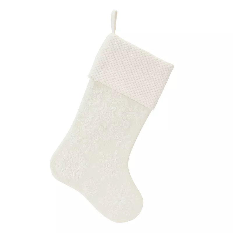 Snowflake Christmas Stocking (Set Of 3)