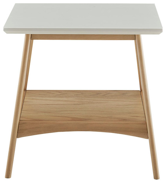 Madison Park Parker Mid Century Modern Natural Wood Accent Table   Midcentury   Side Tables And End Tables   by Olliix  Houzz