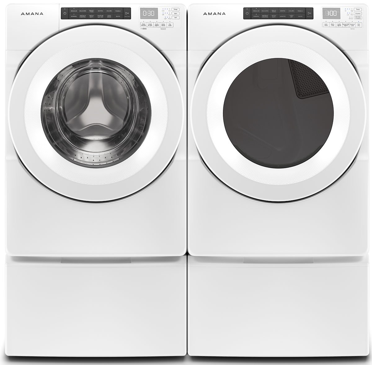 Amana 7.4 Cu. Ft. White Front-Load Electric Dryer With Sensor Drying