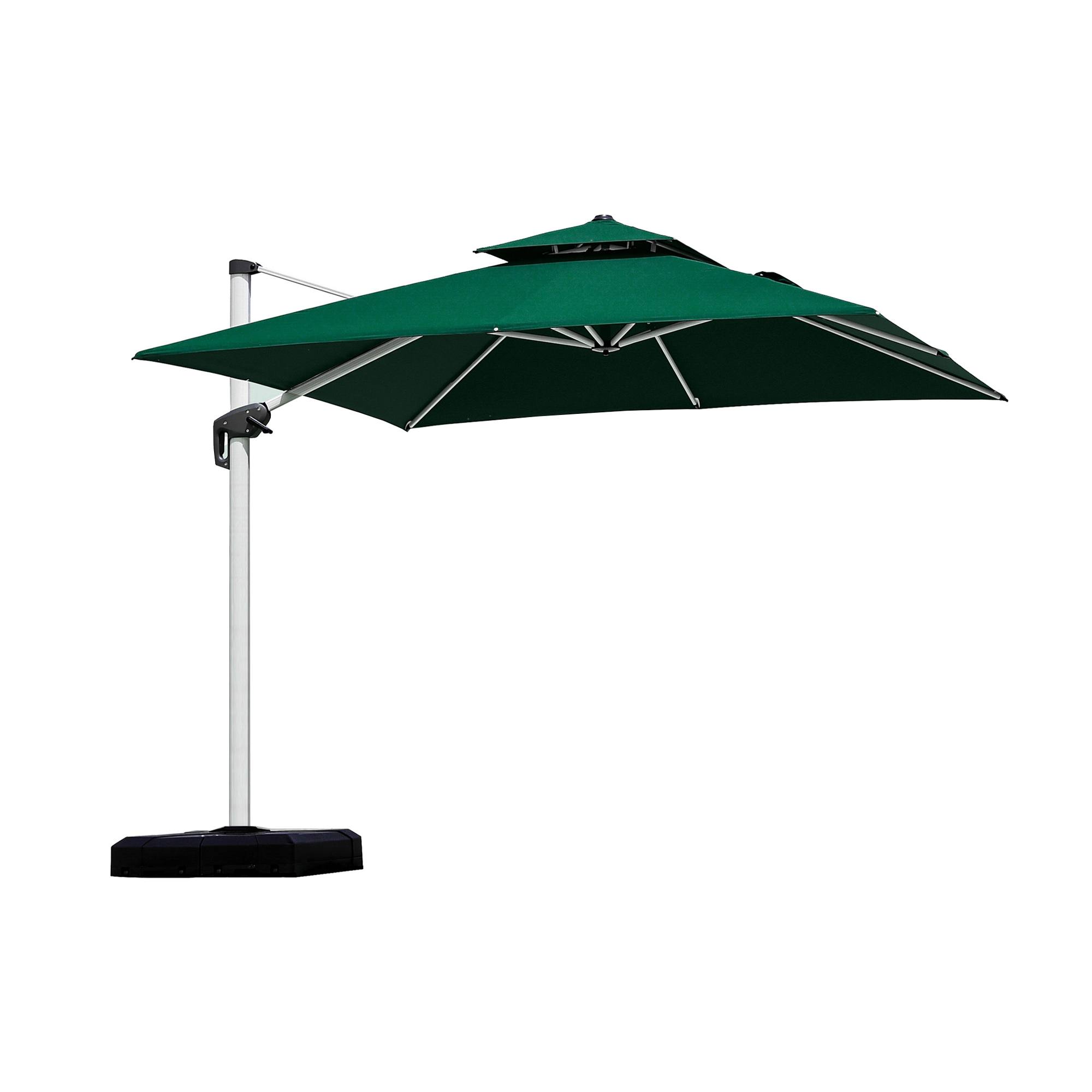 Clearance – PURPLE LEAF 10×10 Feet Patio Umbrella Outdoor Cantilever Square Umbrella, Green