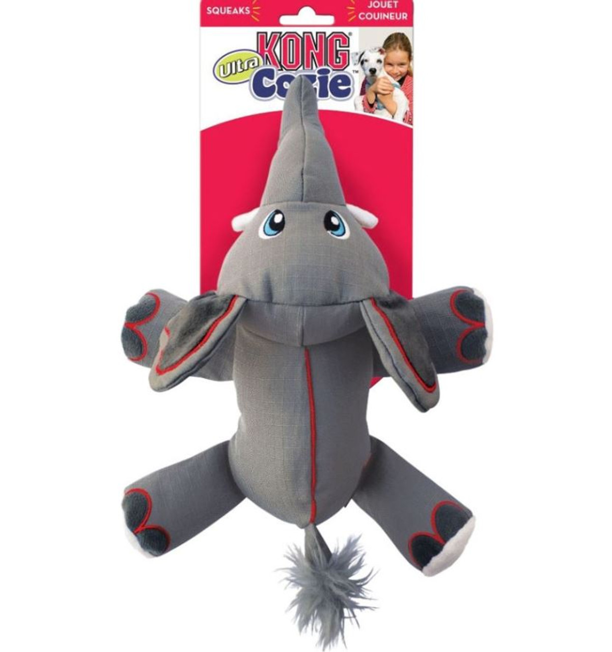 KONG Cozie Ultra Elle Elephant Dog Toy