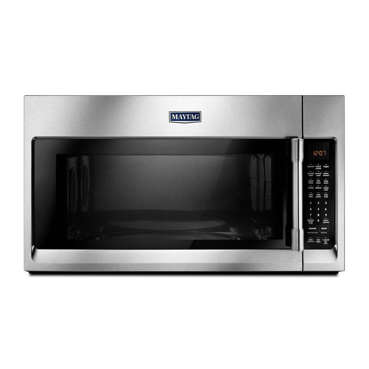 Maytag 30-inch, 1.9 cu. ft. Over-the-Range Microwave Oven with Convection YMMV6190FZ