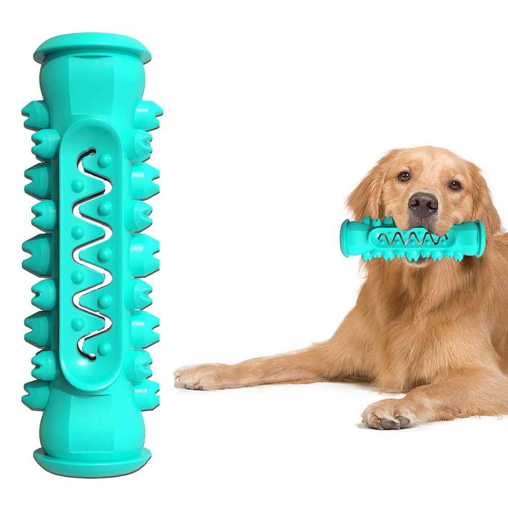 Meidong Dog Chew Toys Toothbrush Dog Toys for Aggressive Chewers Large Breed Doggy Brushing Stick Extremely Durable for 25-70 LBS Medium Large Dogs