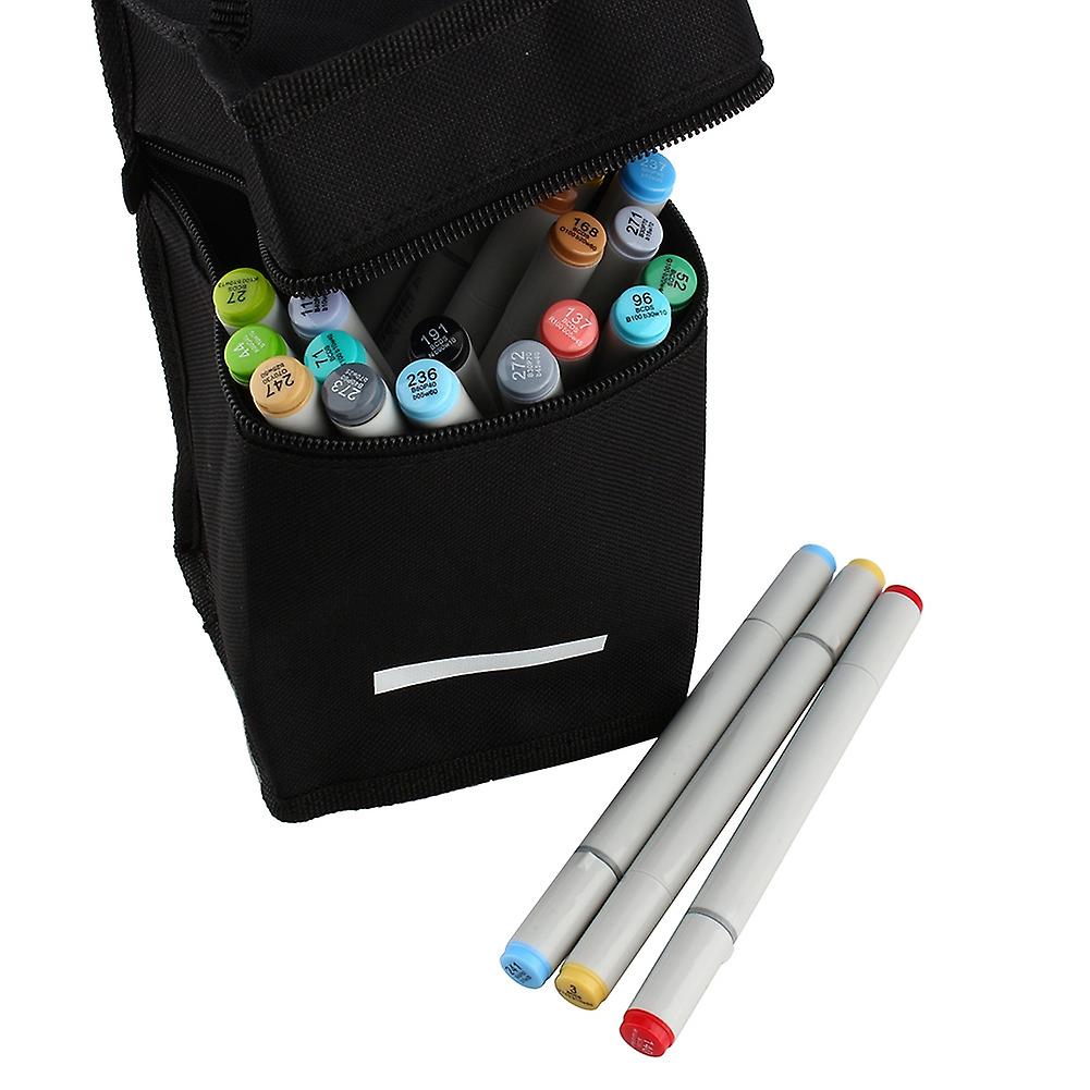 36 Colors Double Sided Markers Sketch Marker Pen Sketch Set + Black Pencil Bag Artist Necessary