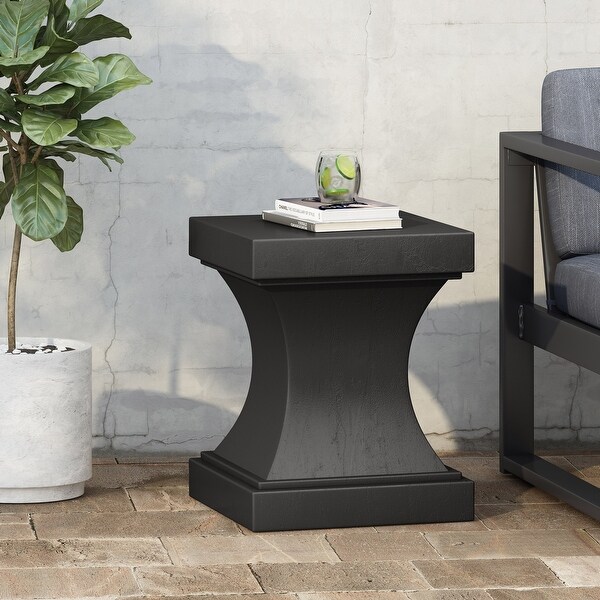 Smooth Look Outdoor Lightweight Concrete Side Table