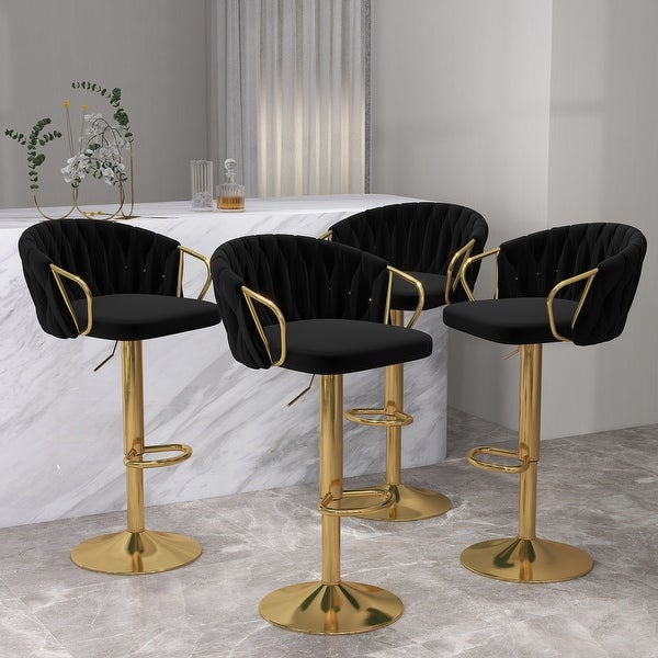 Adjustable Swivel Barstools (Set of 4)