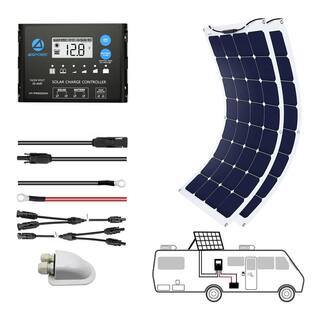 ACOPower 220-Watt Flexible Monocrystalline OffGrid Solar Power Kit with 2 x 110-Watt Solar Panel 20 Amp PWM Charge Controller FLK-220W20A