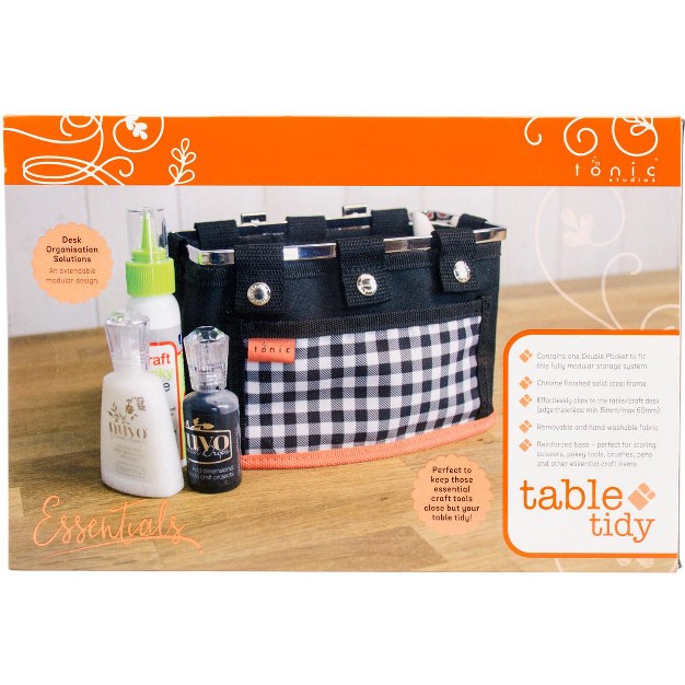 Tonic Studios Table Tidy Double Pocket For Tableside Craft Supply Storage