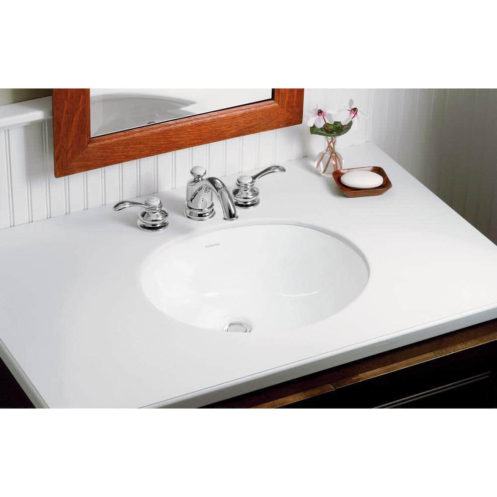 KOHLER Fairfax 8 in Widespread 2Handle LowArc WaterSaving Bathroom Faucet in Polished Chrome with Lever Handles