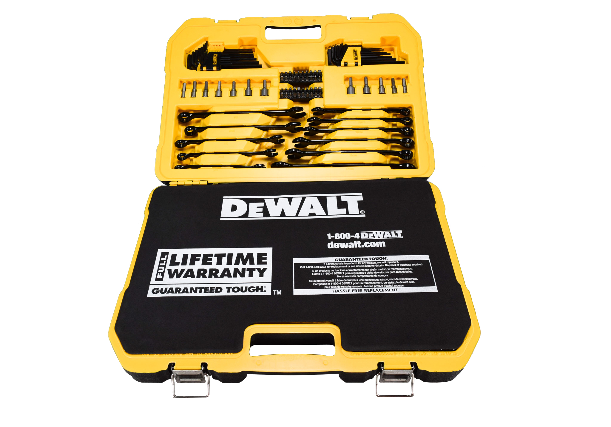 DEWALT 184-piece Polished Black Chrome Mechanics Tool Set