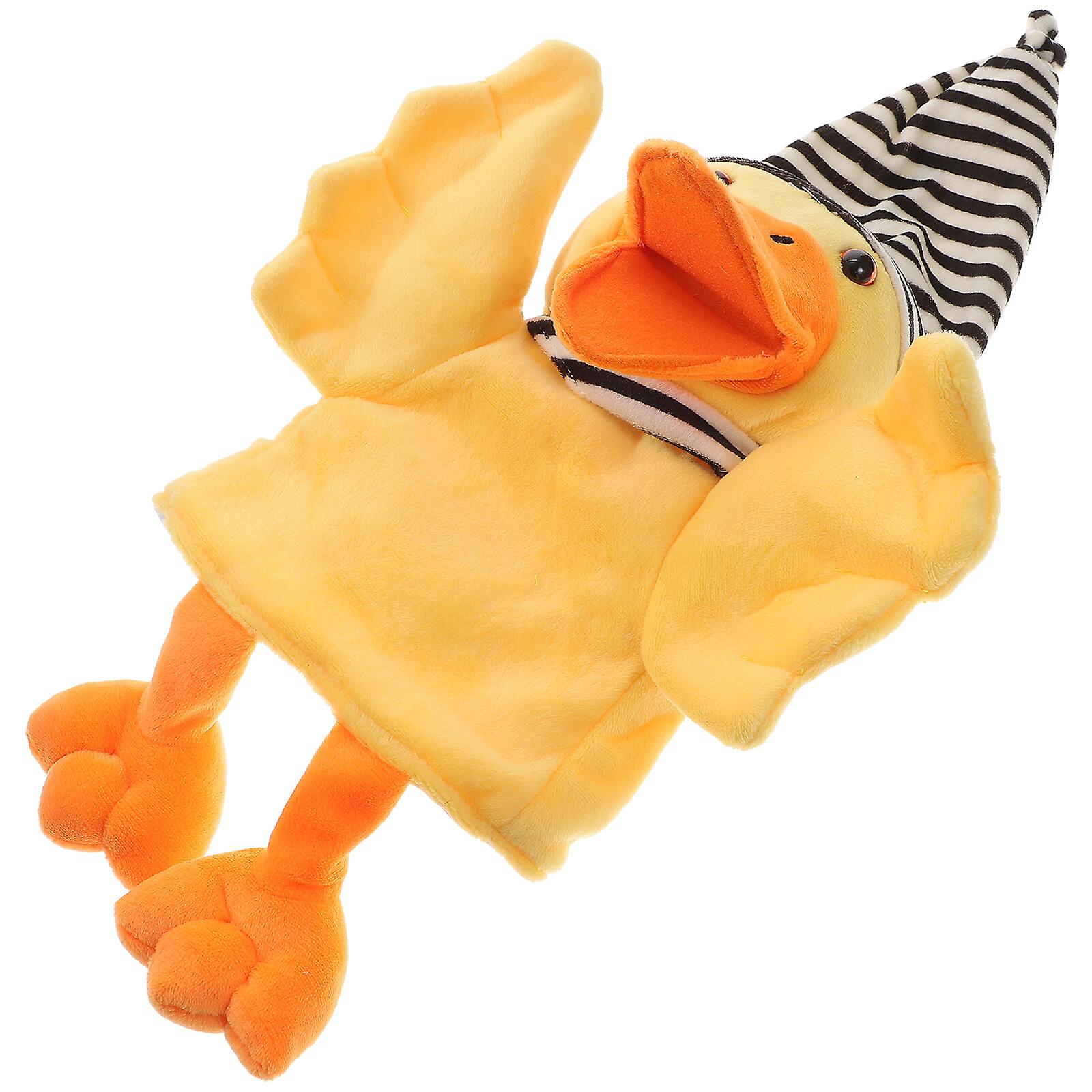 Duck Toy Plush Hand Puppet Story Telling Prop Role Play Accessory Party Favor