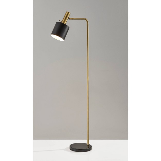 Emmett Floor Lamp Black Adesso