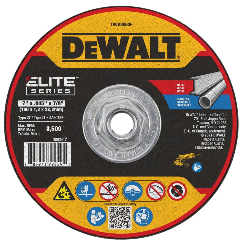 DEWALT Cutting Wheel 7 x .045 x 7/8 XP T27 DWA8960F from DEWALT