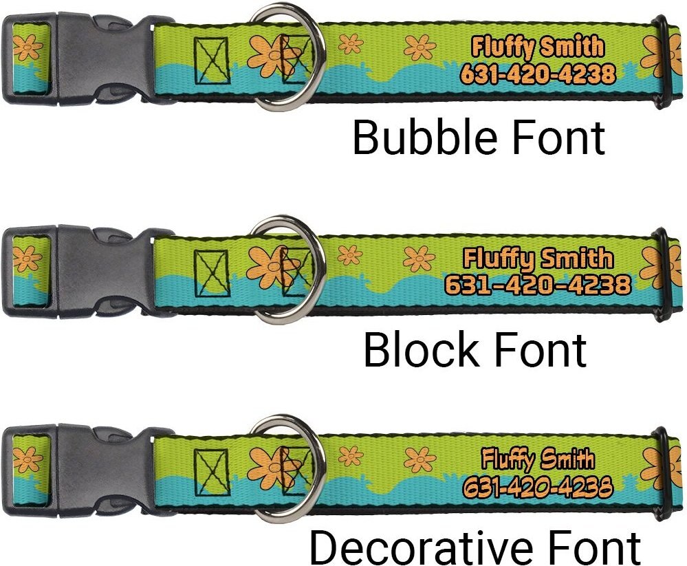 Buckle-Down Scooby Doo The Mystery Machine Paint Job Personalized Dog Collar