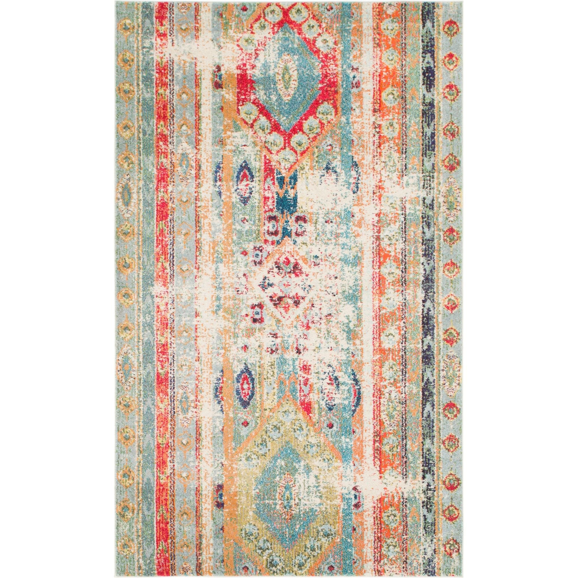 Unique Loom Yellowstone Sedona Rug Blue/Beige 5' 1