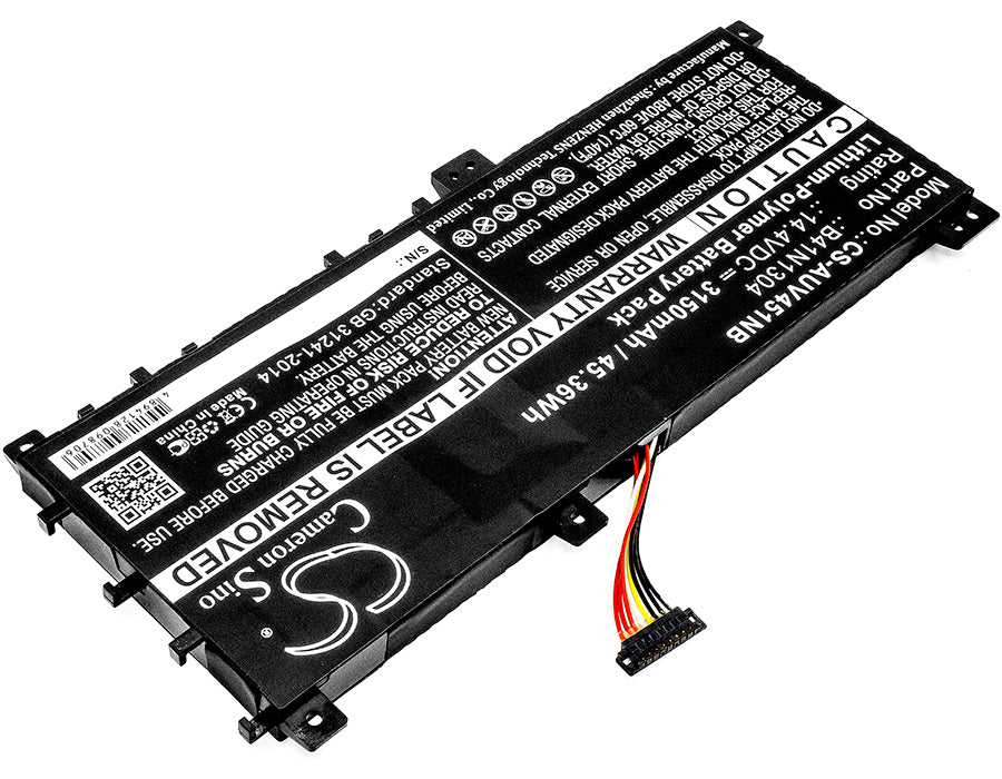 Asus VivoBook V451LA VivoBook V451LADS51T Replacement Battery BatteryClerkcom Laptop and Notebook