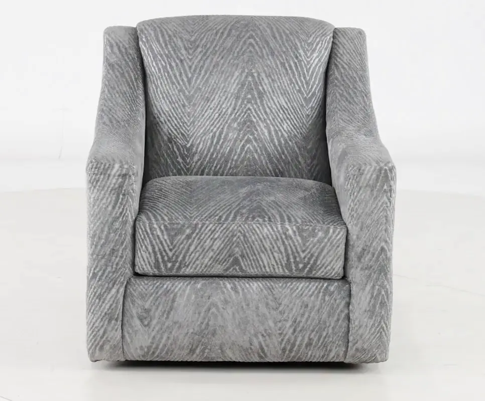 Lamar Gray Swivel Accent Chair