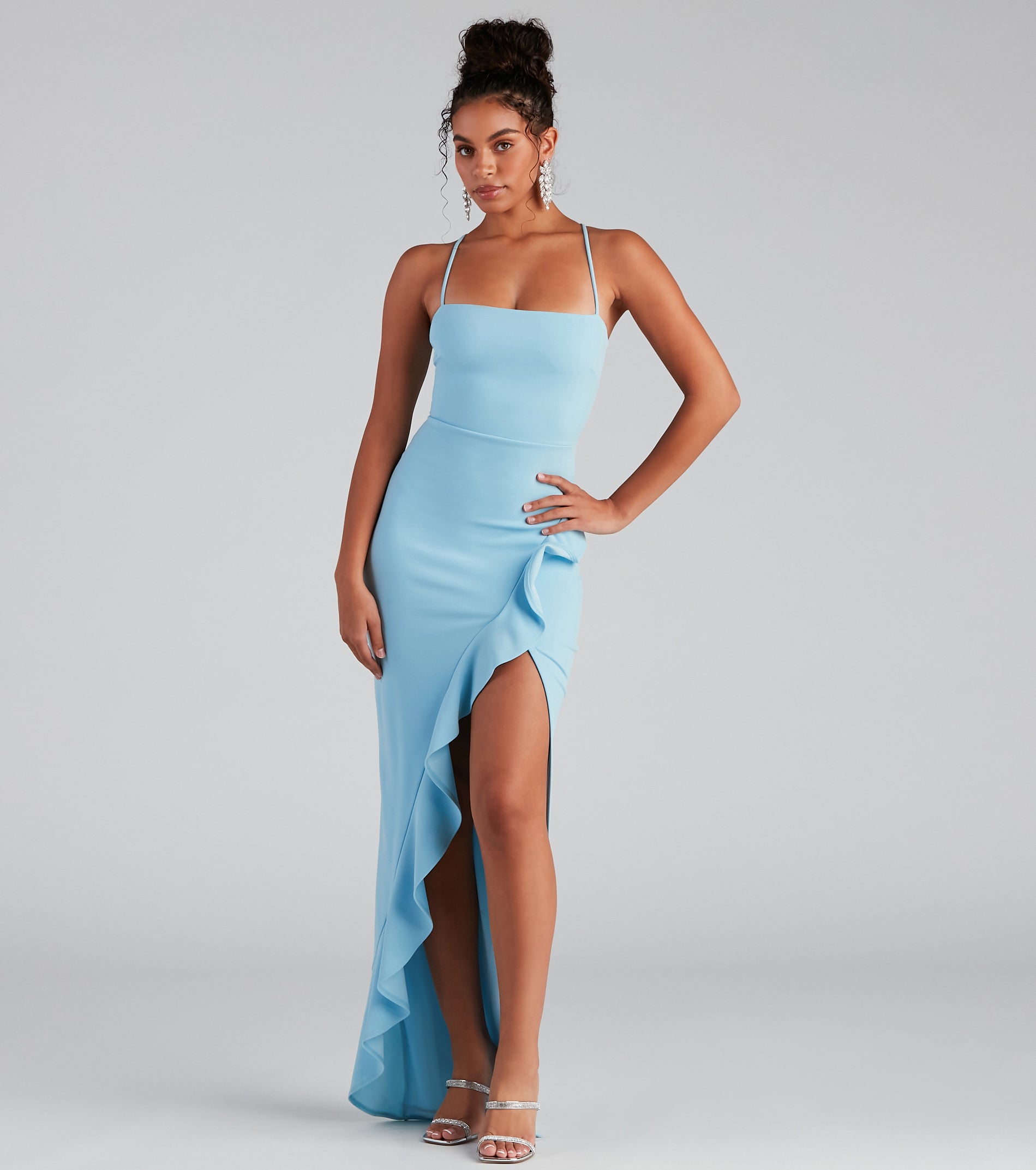 Tiffany Sleeveless High Slit Formal Dress