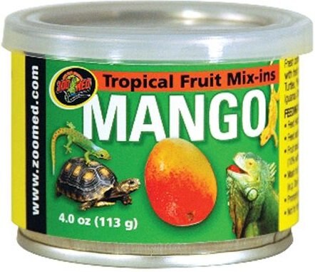 Zoo Med Tropical Fruit Mango Mix-ins Reptile Food， 4-oz bag