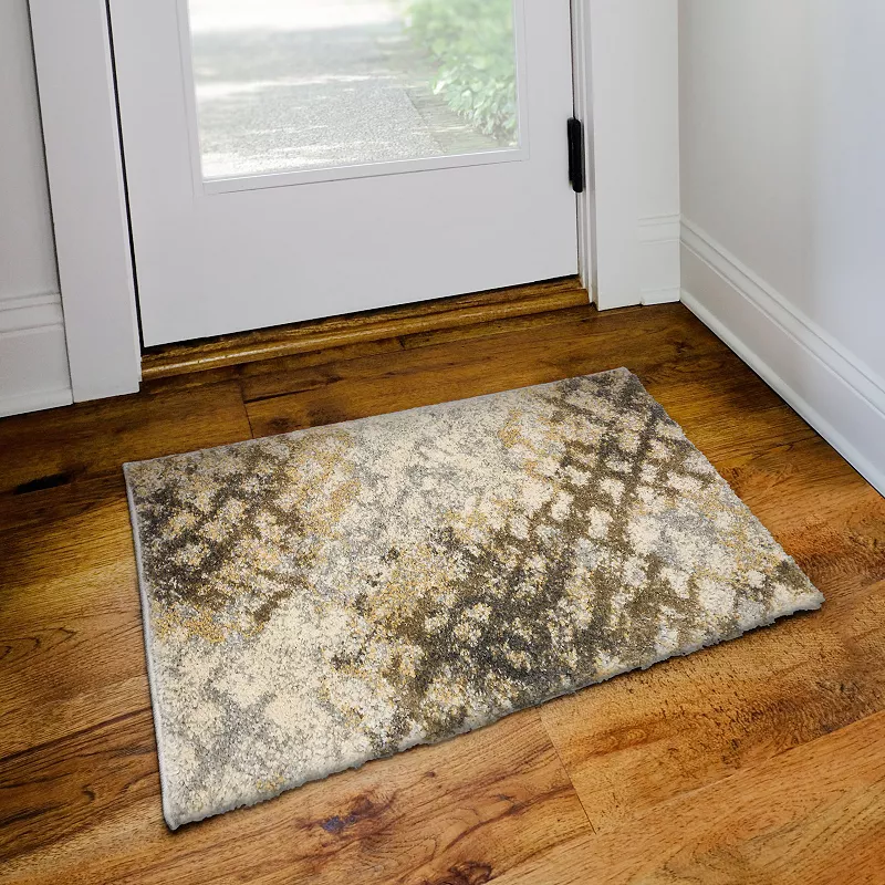 Addison Barkley Distressed Crosshatch Rug