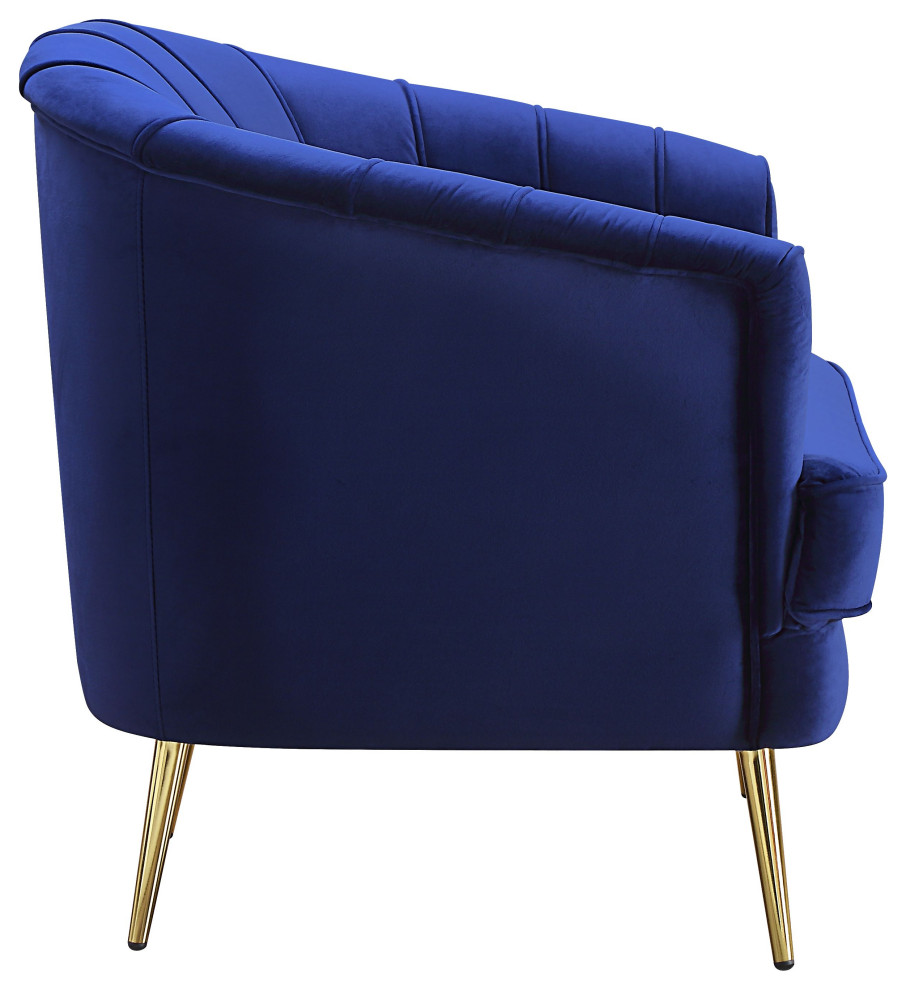 ACME Eivor Sofa  Blue Velvet   Midcentury   Sofas   by Acme Furniture  Houzz