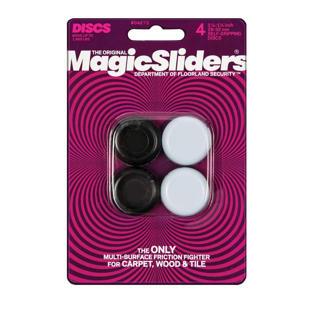 Magic Sliders 1-18 - 1-14 in. Grip Tip Round Magic Sliders (4-Pack) 04273