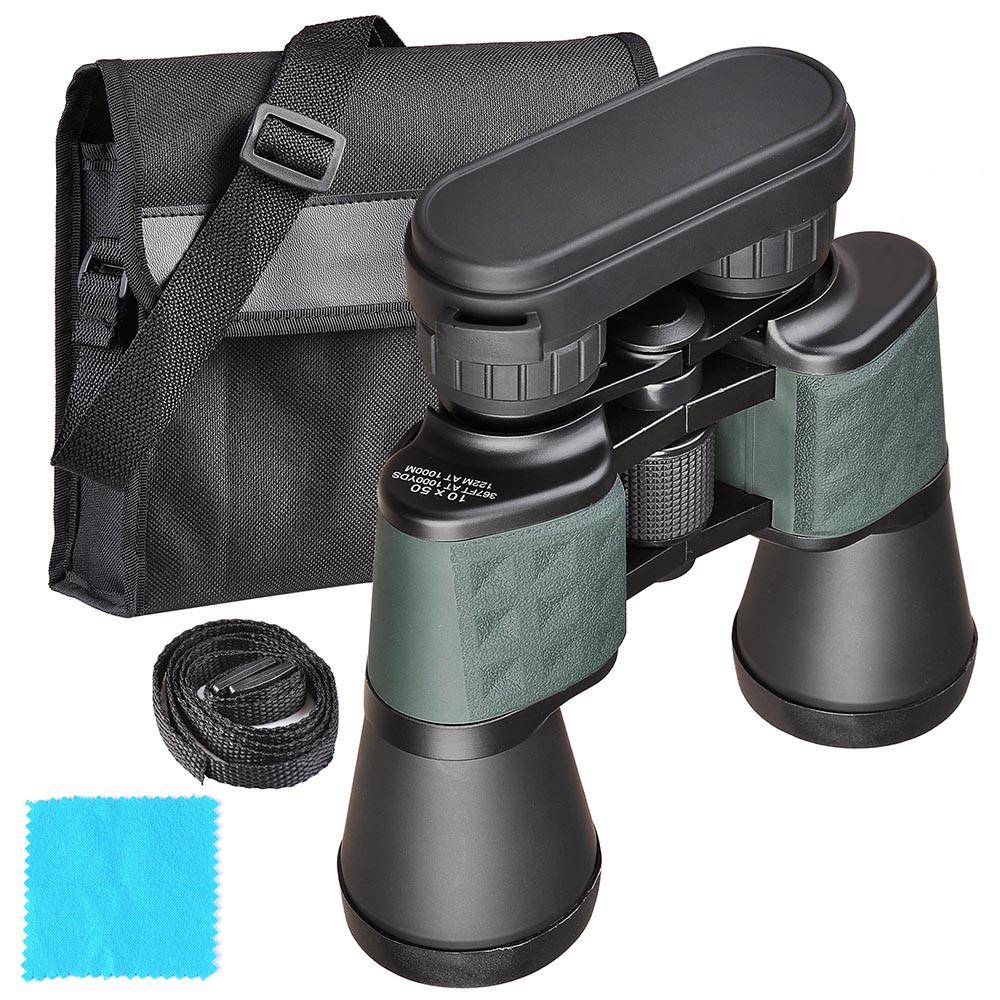 Yescom Travel 50mm 10x Binoculars Wide Angle Green