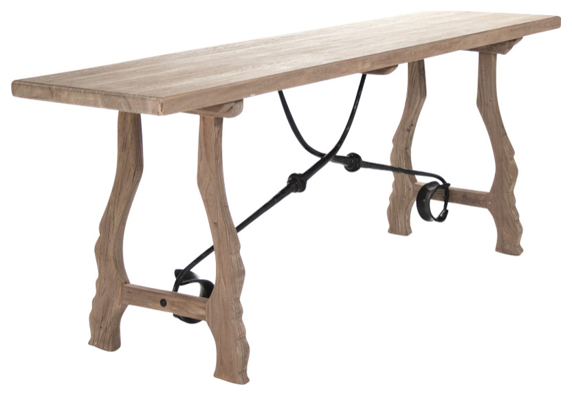 Zurich Console  Dry Natural Finish   Industrial   Console Tables   by HedgeApple  Houzz