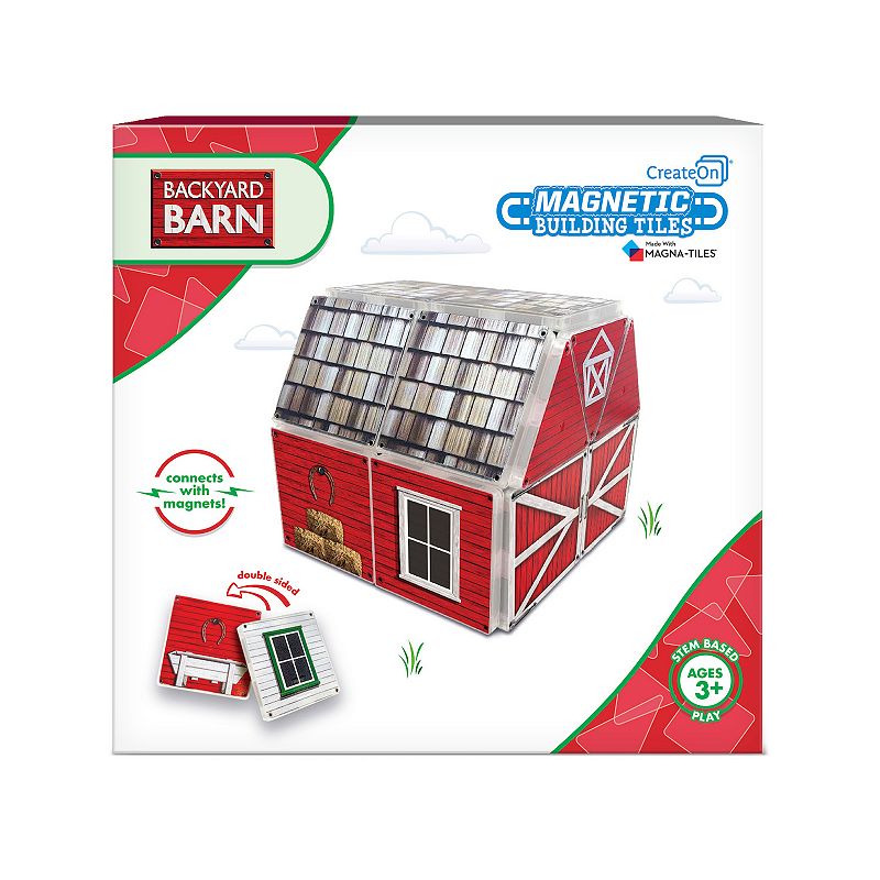 Backyard Barn Magna Tiles Structure Set