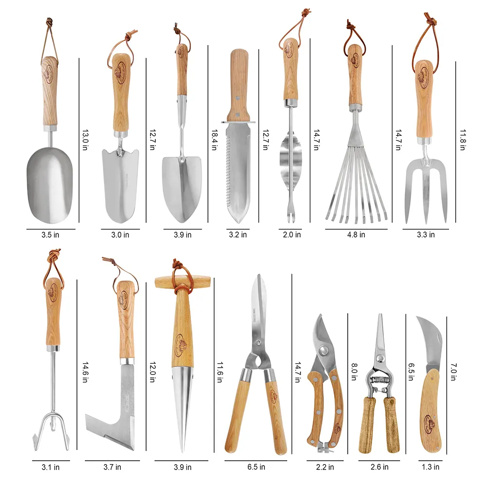 Esschert Design OEM ODM organizer Rose printed garden accessories scissors tools with display box