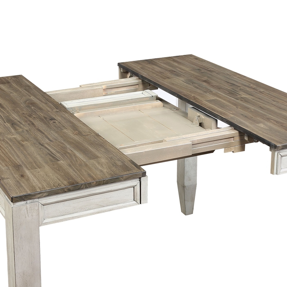 The Gray Barn Aldrich Two tone Smokey Counter Height Table