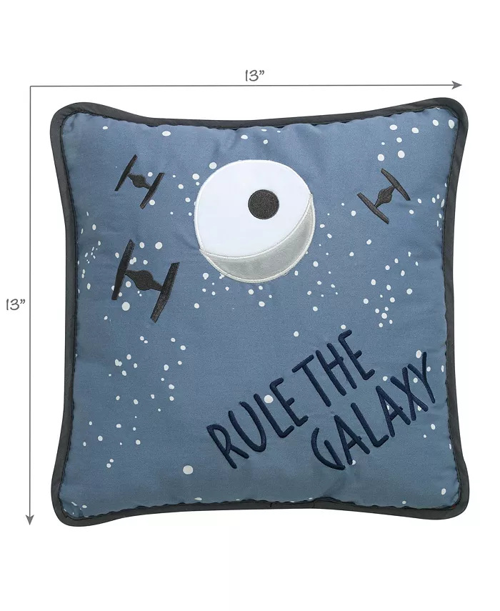 Lambs and Ivy Star Wars Signature Galaxy LED Light-Up Decorative Throw Pillow