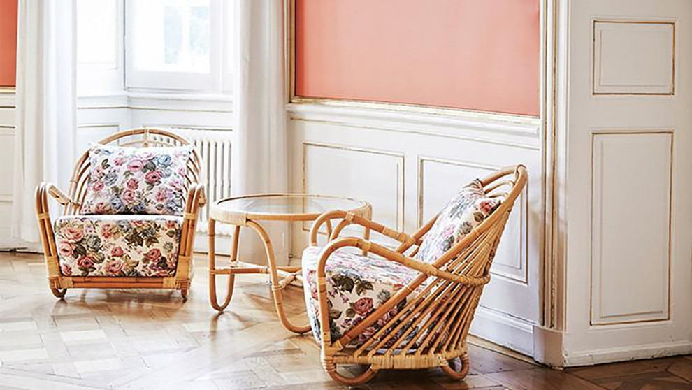 Arne Jacobsen Charlottenborg Rattan Table  Natural   Midcentury   Coffee Tables   by Sika Design  Houzz