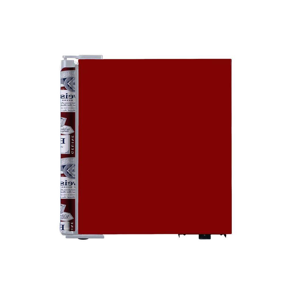 Budweiser 16 cu ft Mini Fridge Bud in Red Themed Logo without Freezer