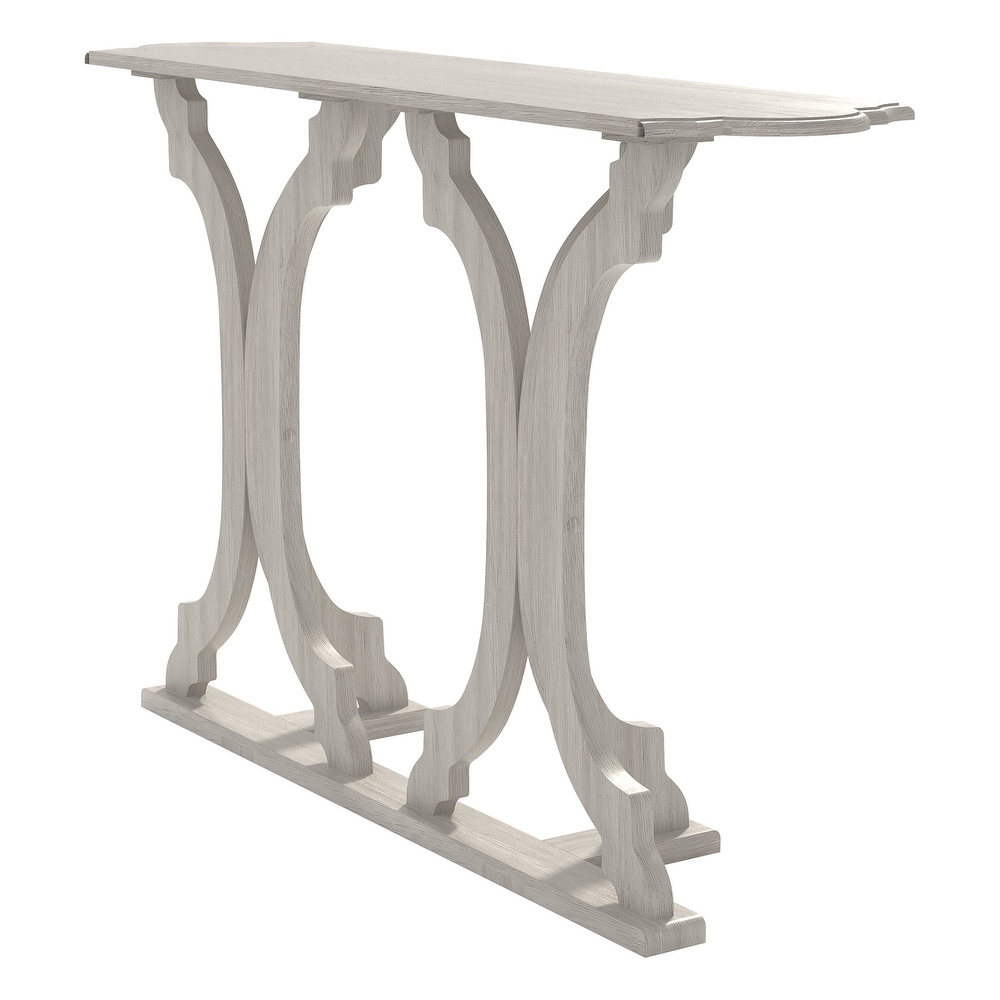 GALANO Doynton 45.9 in. Oval Solid Wood Console Table