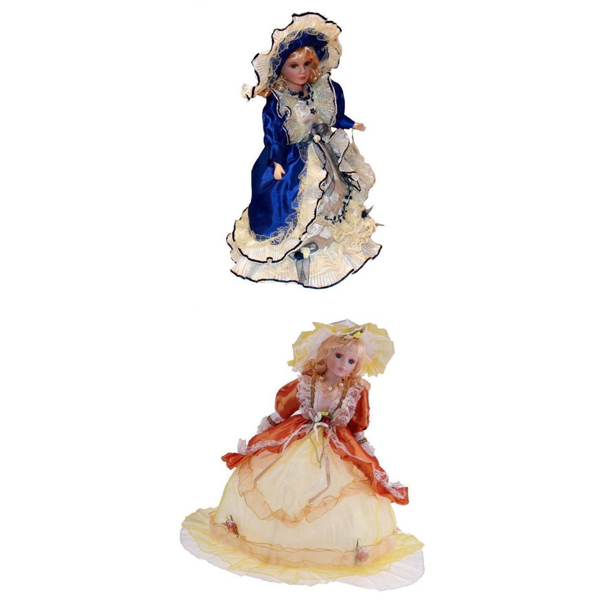 2/set Lovely Elegant Porcelain Dolls Kids Gift Toys Collectible