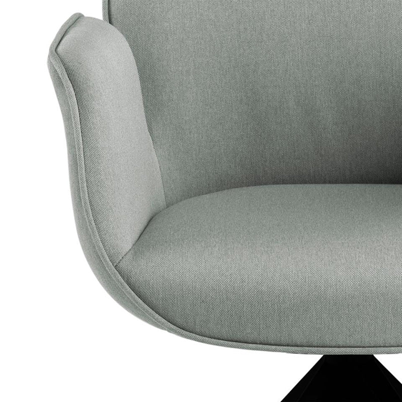 Arden Swivel Dining Chair - Grey & Black