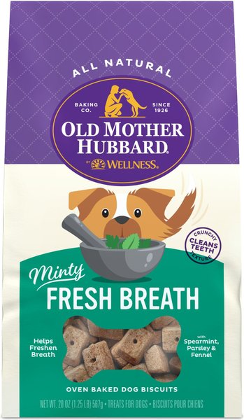 Old Mother Hubbard Mother's Solutions Minty Fresh Breath Baked Dog Treats